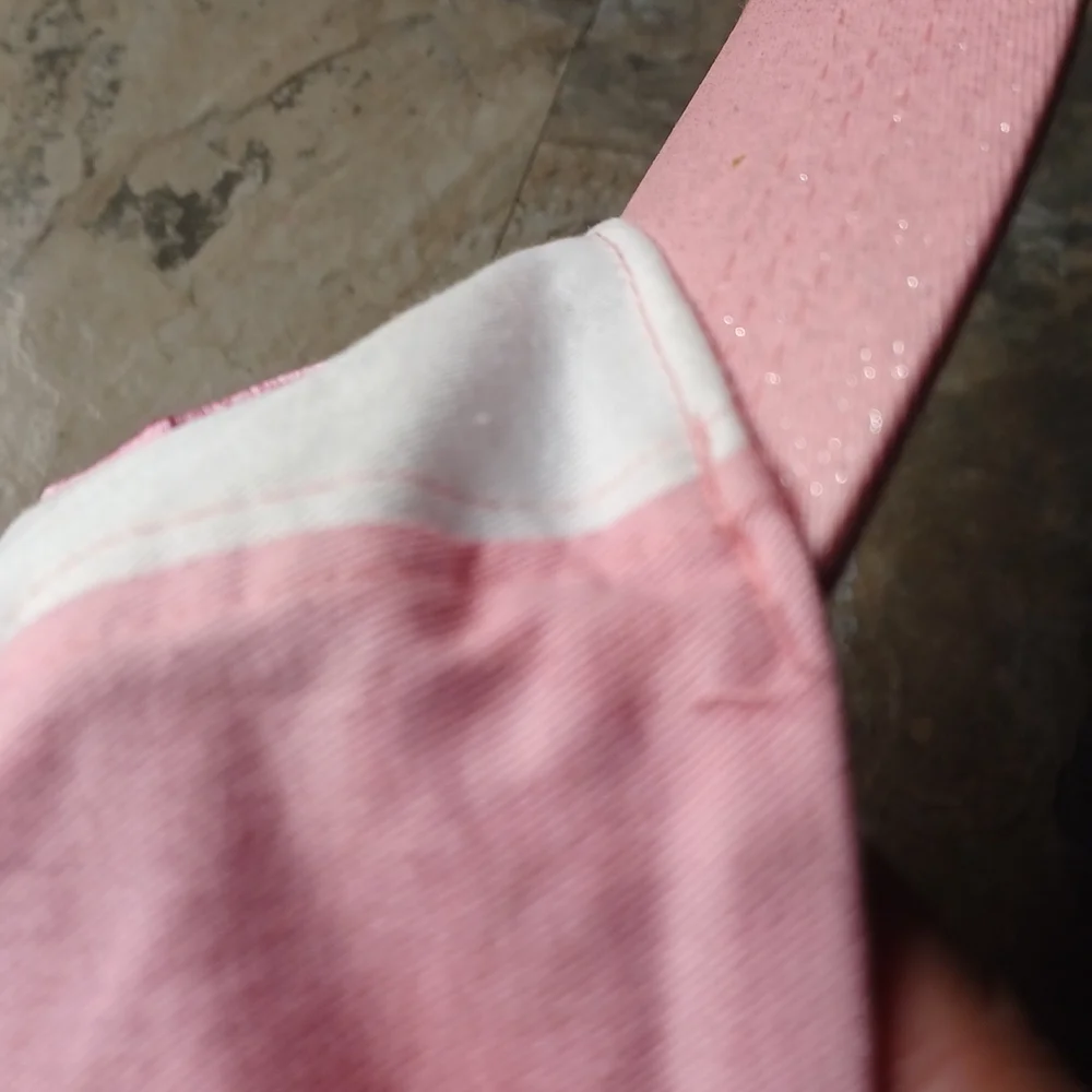 Pink and white Supergirl Baseball cap, sz OS